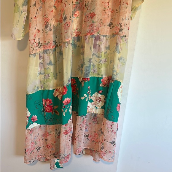 Kori Blue Bell Sleeve Sundress Resort Wear - Picture 9 of 9